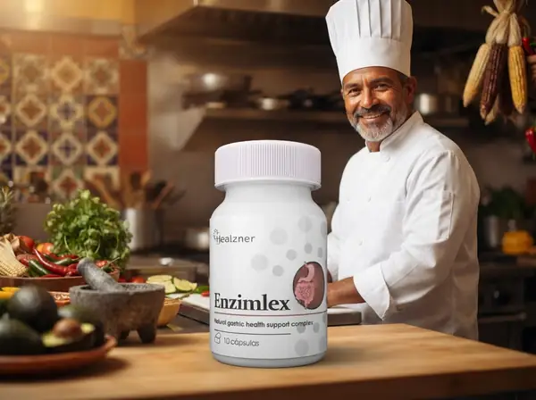 Chef mexicano preparando alimentos con higiene en la cocina