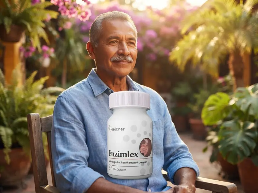 Hombre mexicano con bienestar digestivo y buena energía