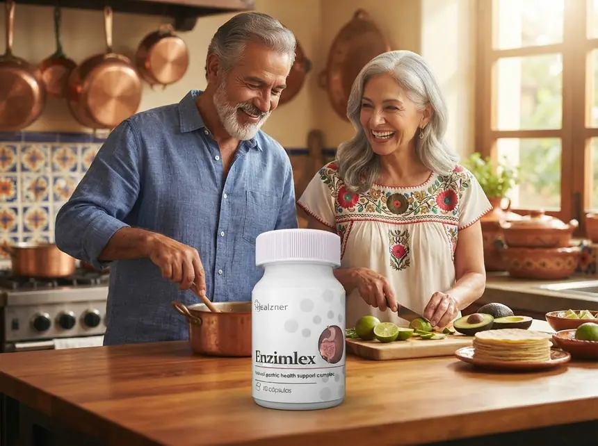 Pareja mexicana cocinando en casa con hábitos saludables